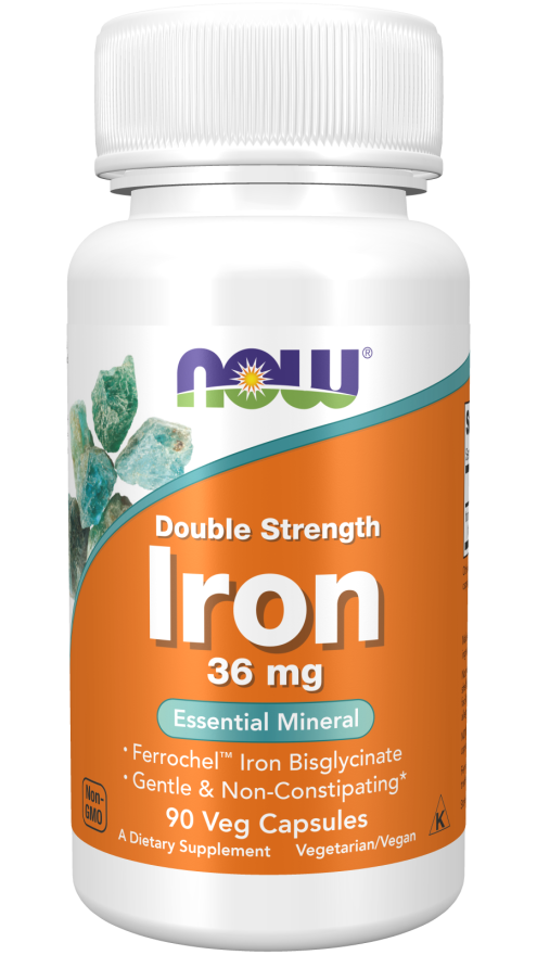 Now foods Iron, Double Strength, Capsules