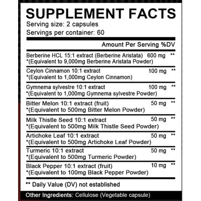 Daitea Berberine Supplement 13100mg
