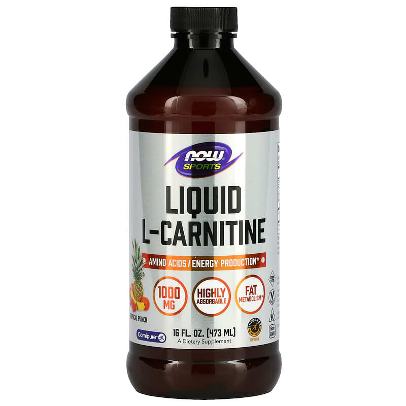 Now foods Sports, L-Carnitine Liquid, 1,000 mg