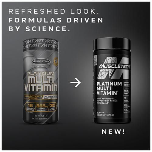 MuscleTech Platinum Multivitamin - 90 Tablets