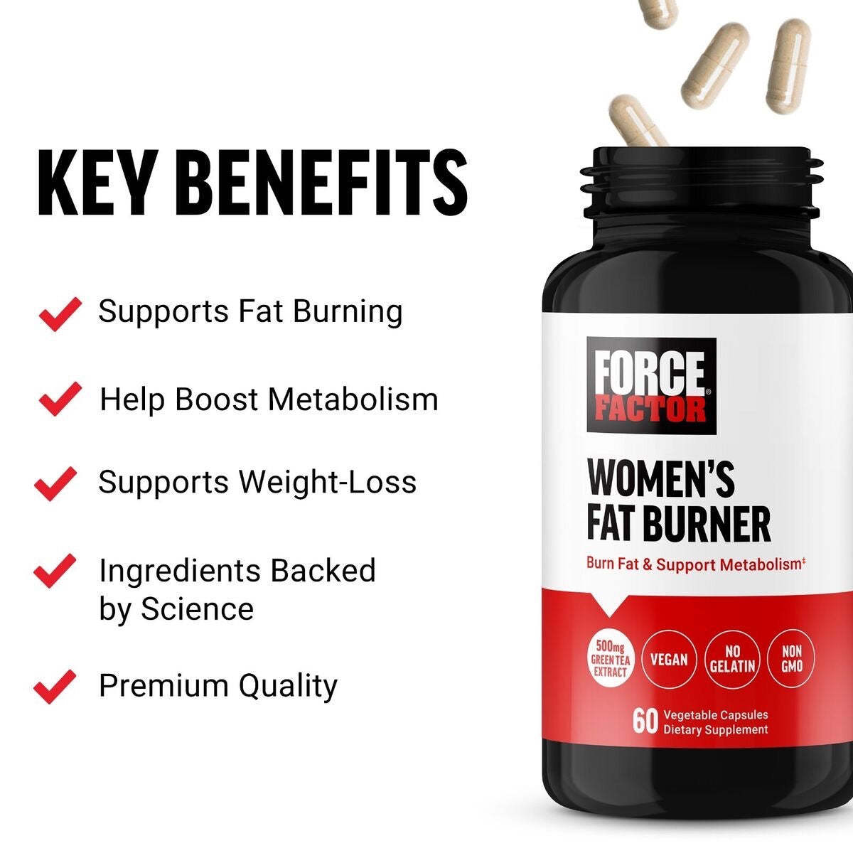 Force Factor Women's Fat Burner - 60 Capsules