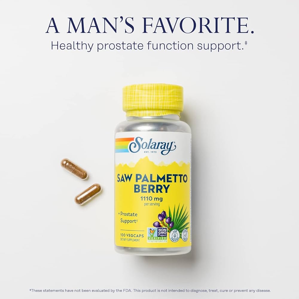 Saw Palmetto Berry, 1,110 mg, (555 mg per Capsule)