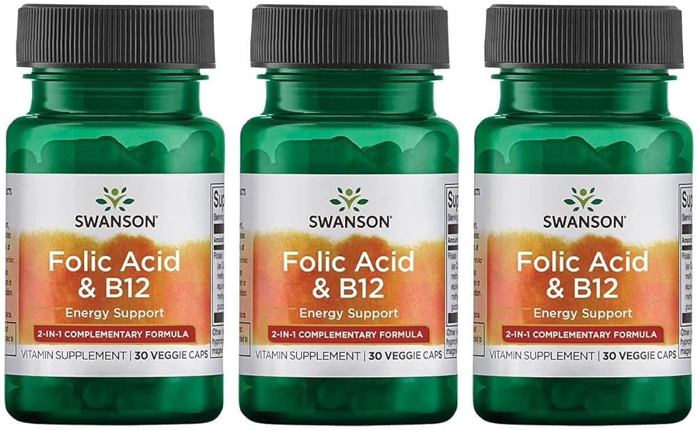 Swanson Folic Acid & B12
