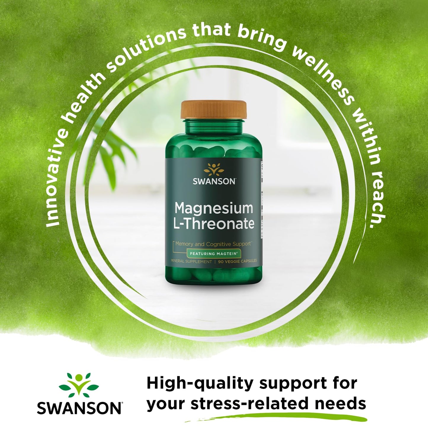 Swanson Magnesium L-Threonate, Veggie Capsules