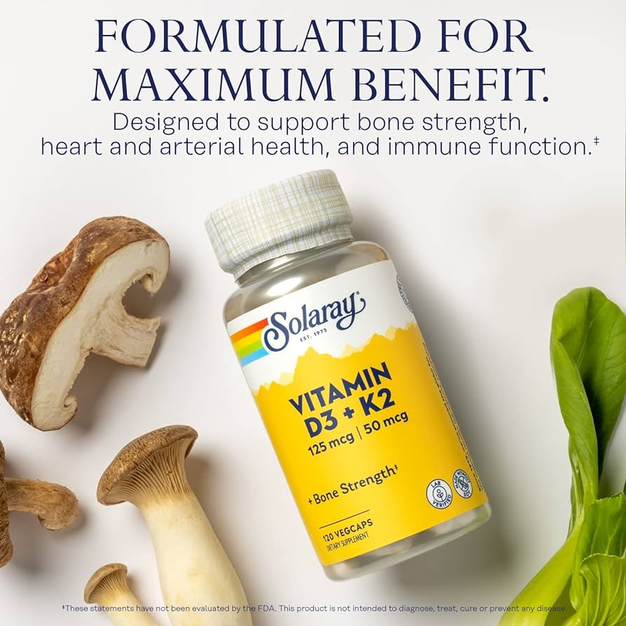 Solaray Vitamin D3 + K2