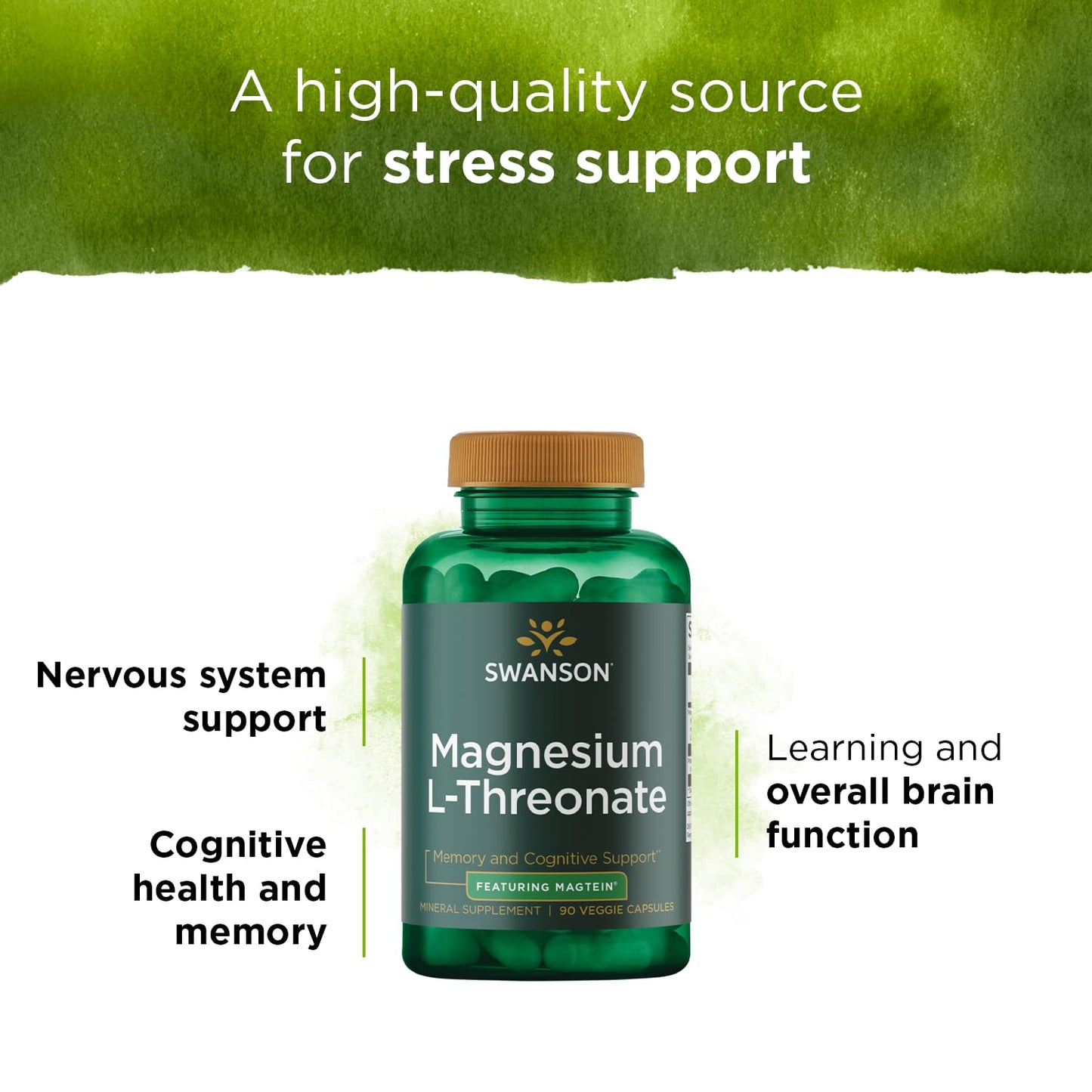 Swanson Magnesium L-Threonate, Veggie Capsules
