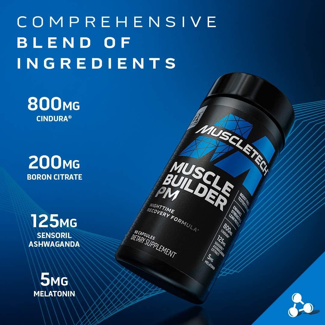 Muscle Builder PM, Nighttime Recovery Formula