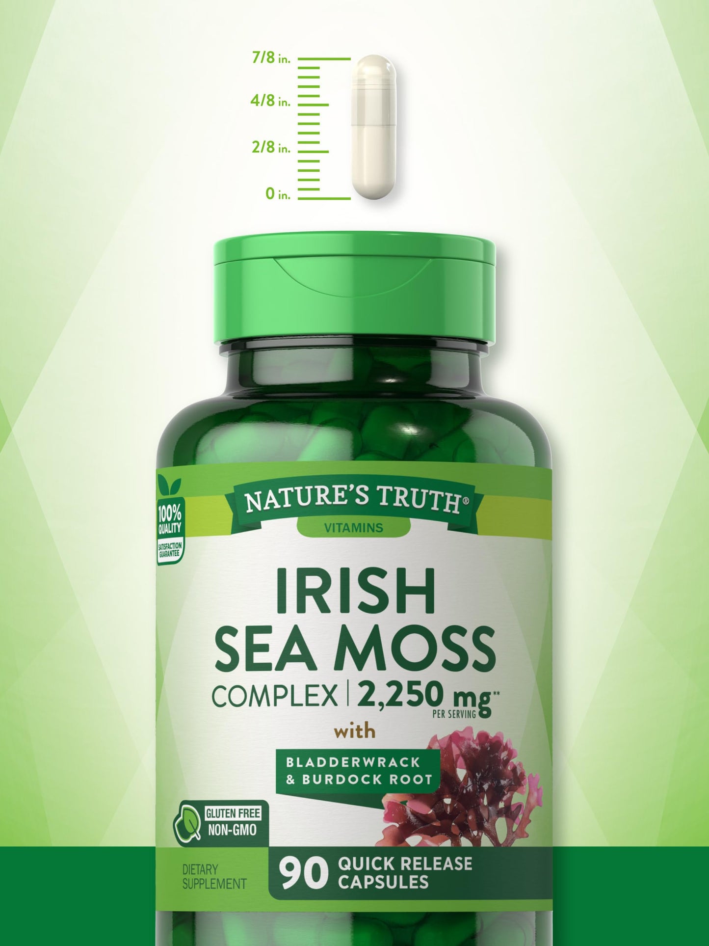 Irish Sea Moss Complex with Bladderwrack & Burdock Root, 2,250 mg