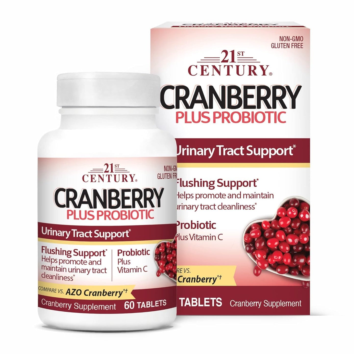 21st century Cranberry plus Probiotic Tablets 60 count