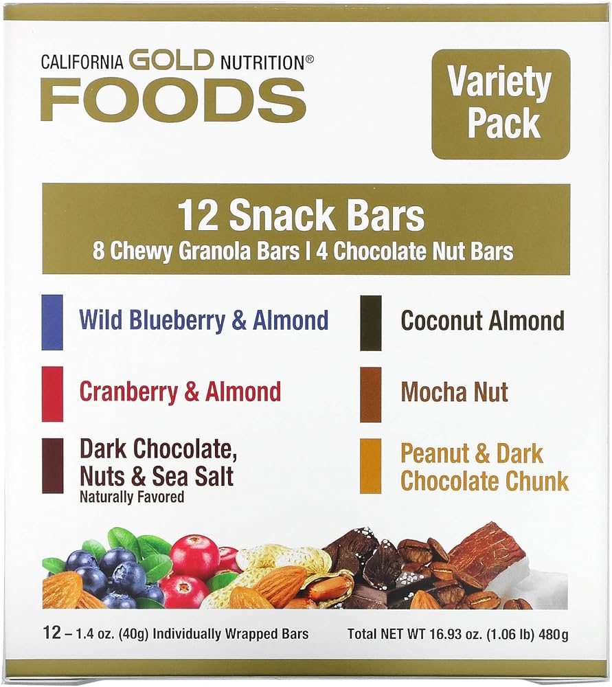FOODS, Variety Pack Snack Bars, 12 Bars