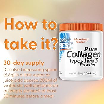 Doctors best Pure Collagen Types 1 and 3 Powder, (200 g)