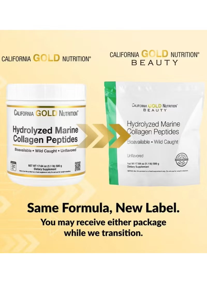 Hydrolyzed Marine Collagen Peptides, Unflavored