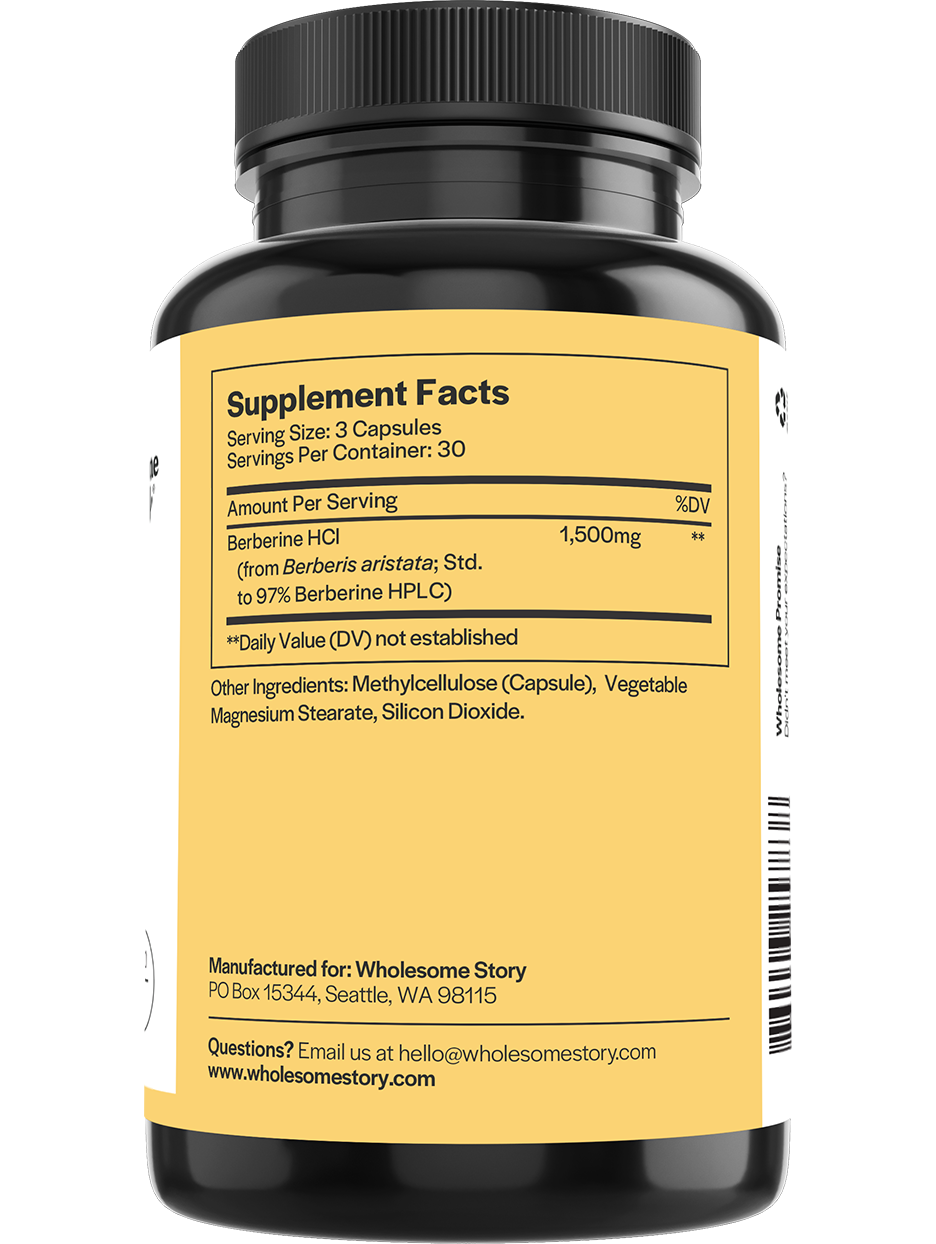 Wholesome Story Berberine, 1,500 mg