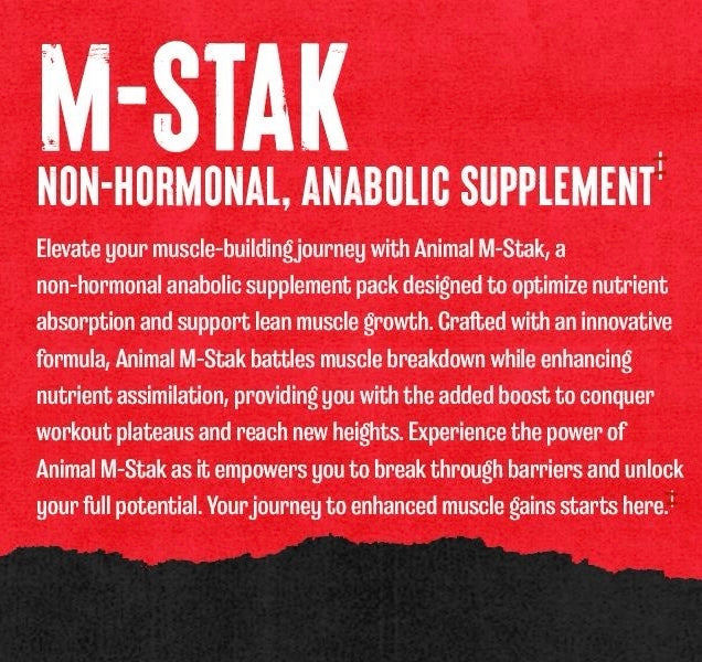 ANIMAL M-STAK (Non hormonal Accelerator)
