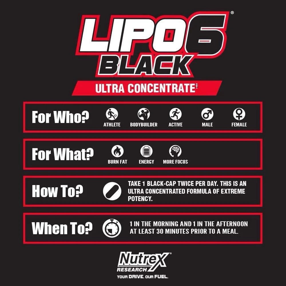 Nutrex Lipo6 Black UC Capsules