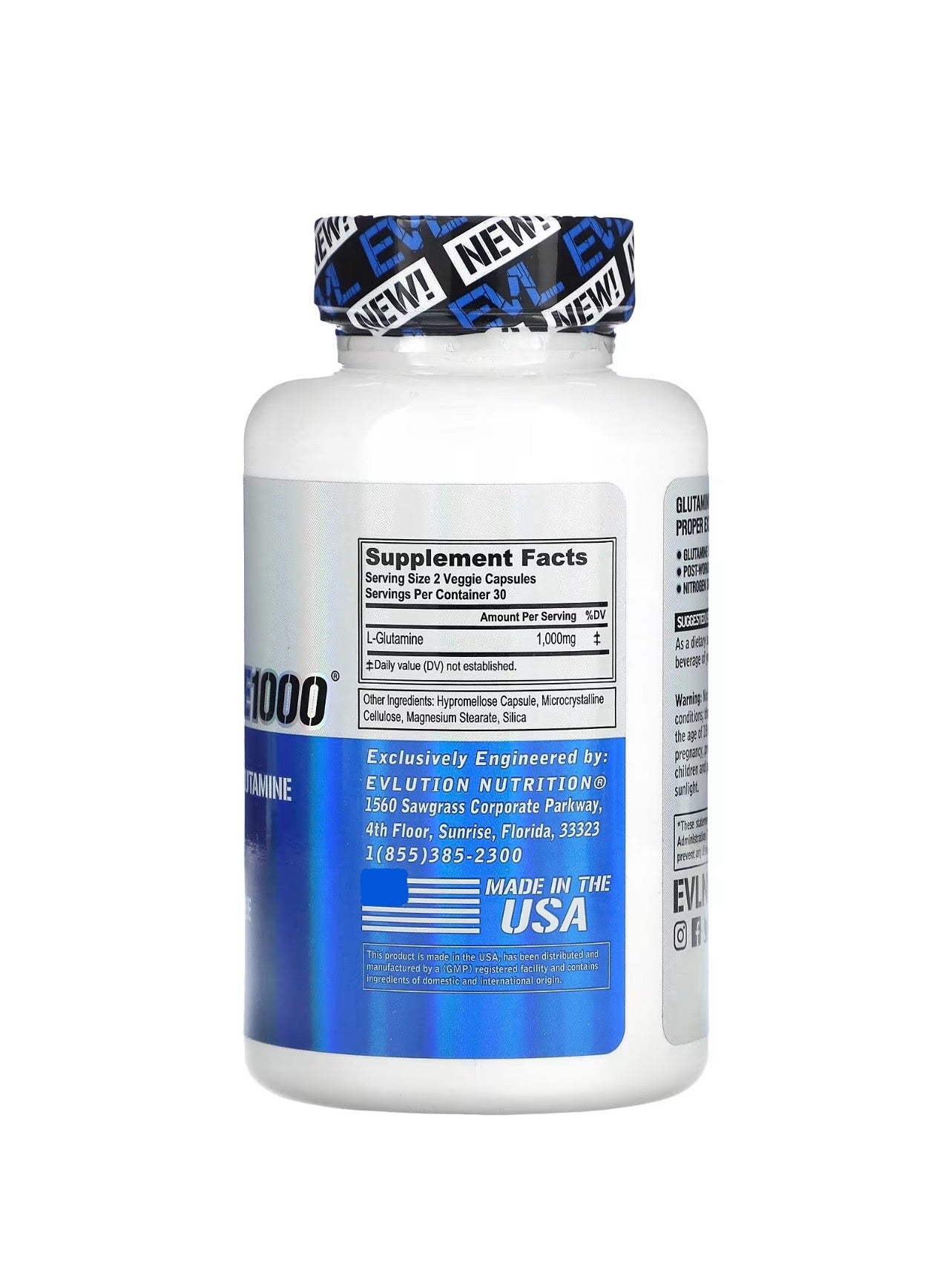 EVLution Nutrition Glutamine 1000mg