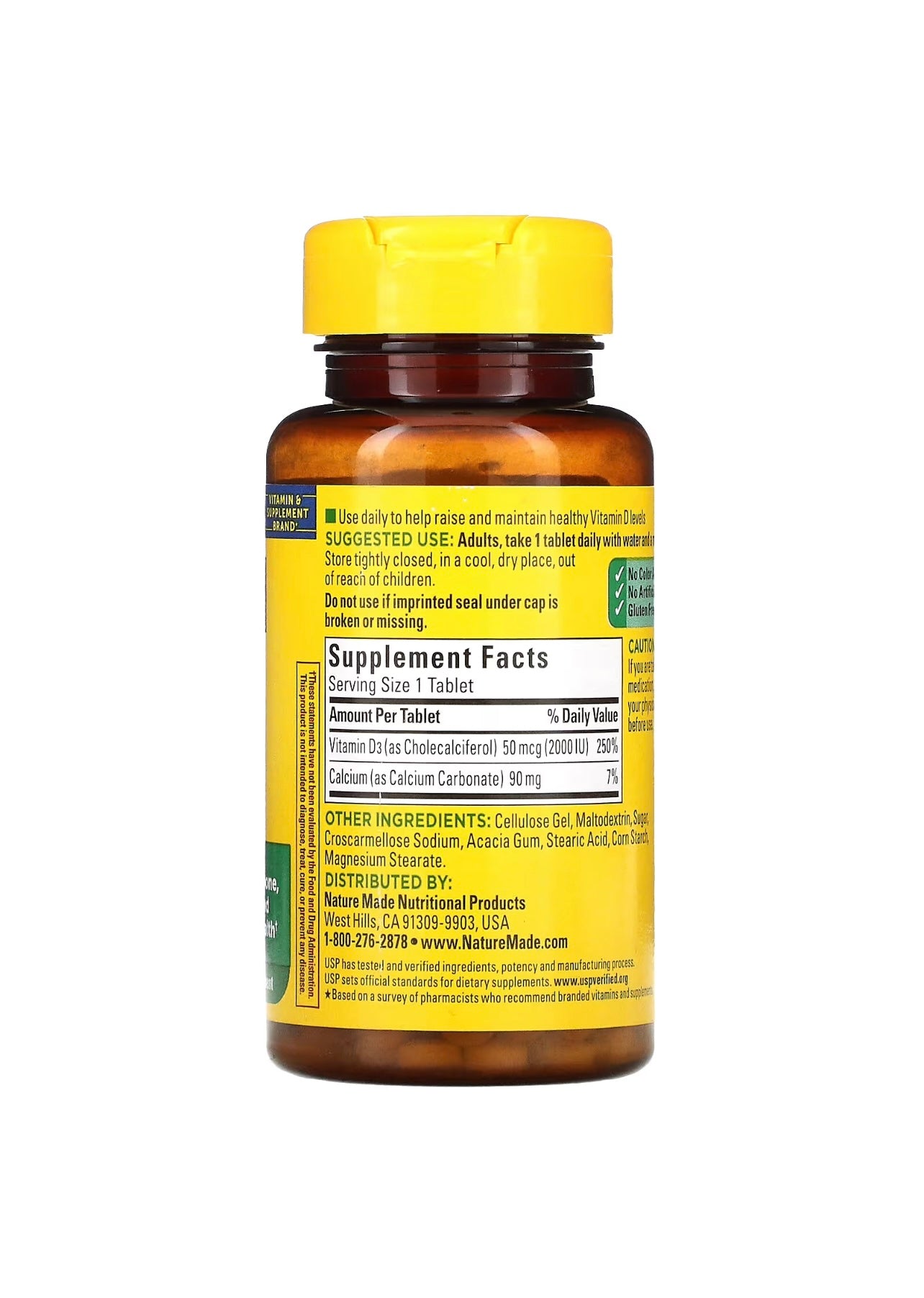 Nature Made Vitamin D3 2000 IU (50 mcg)