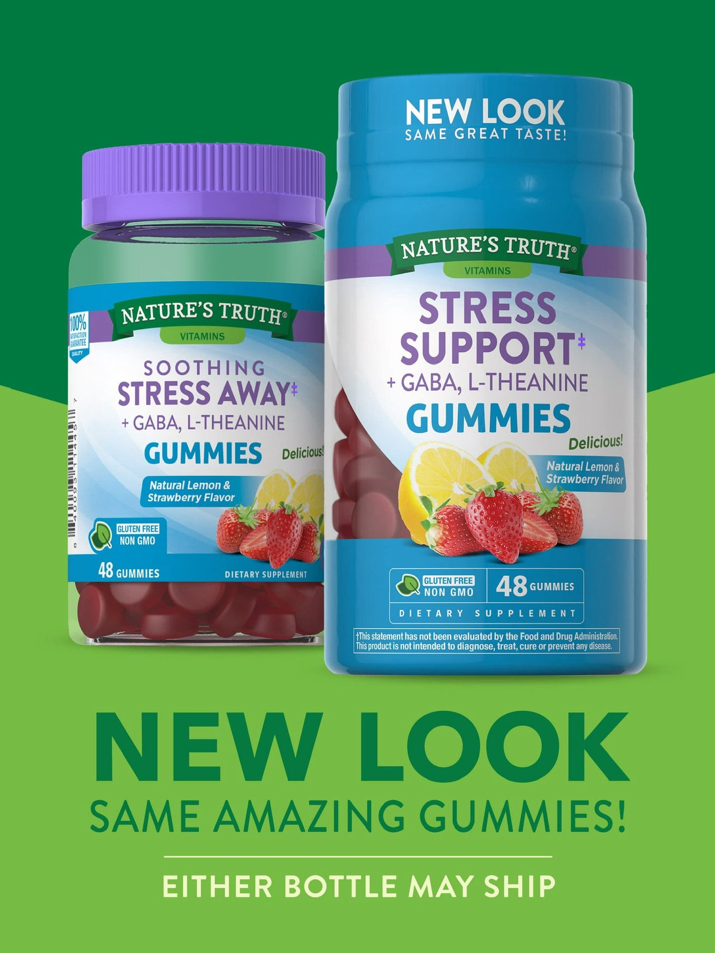 Nature's Truth Stress Support + GABA, L-Theanine Gummies