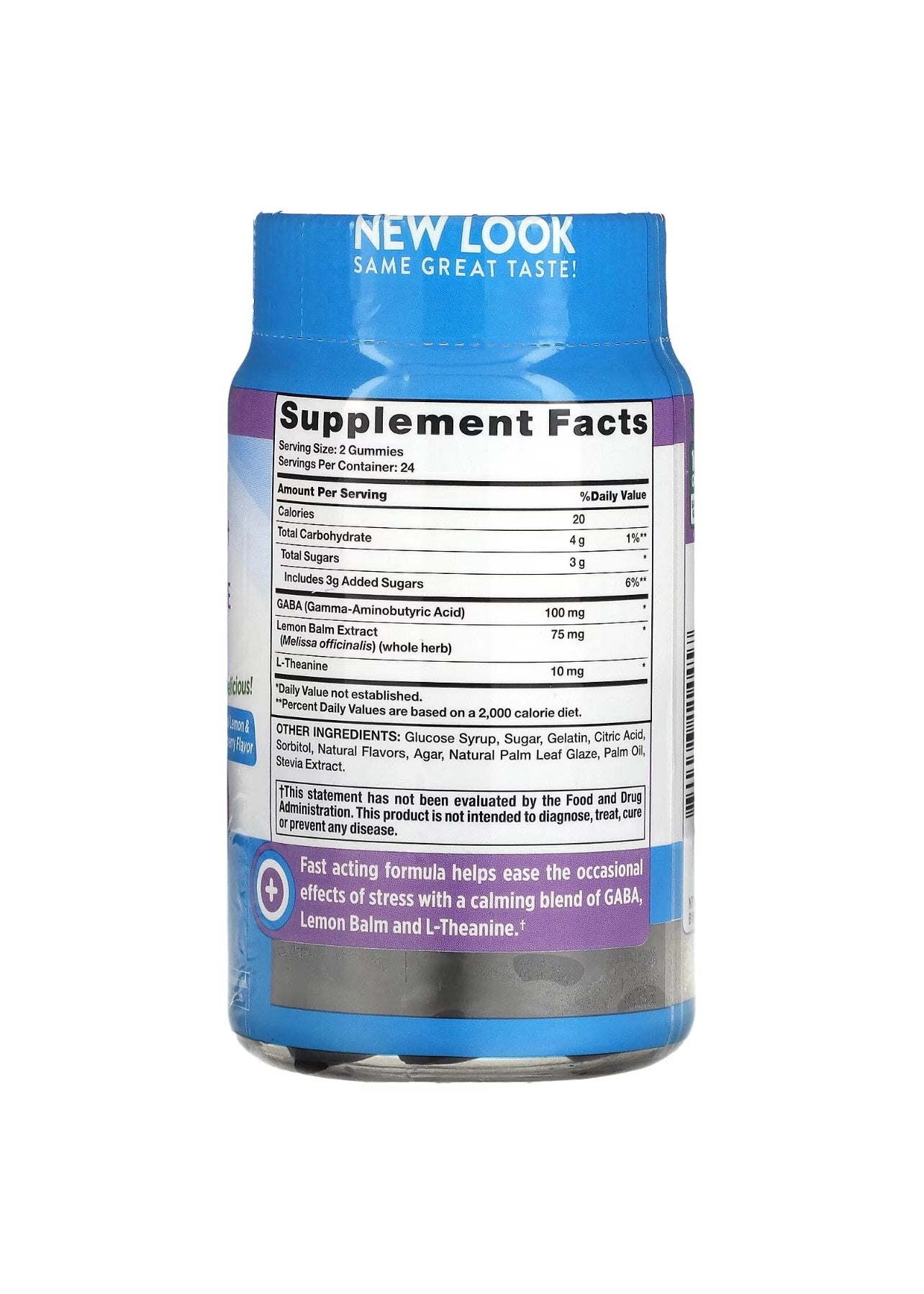 Nature's Truth Stress Support + GABA, L-Theanine Gummies
