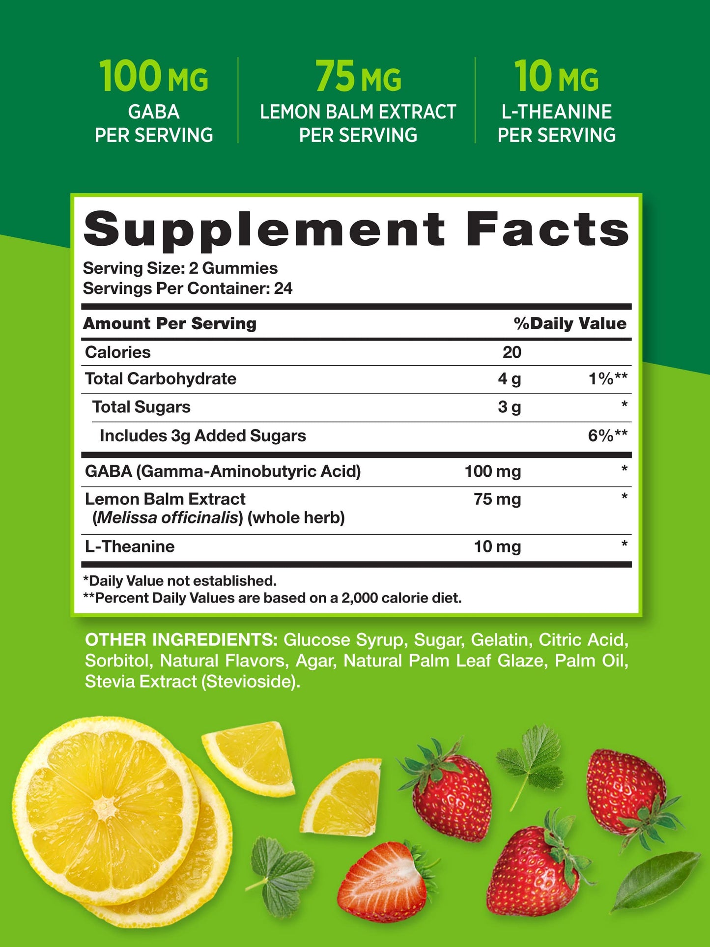 Nature's Truth Stress Support + GABA, L-Theanine Gummies