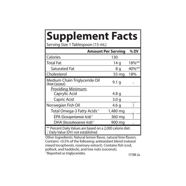 Carlson MCT & Omega-3 Liquid