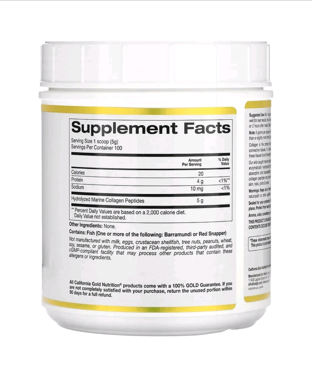 Hydrolyzed Marine Collagen Peptides, Unflavored