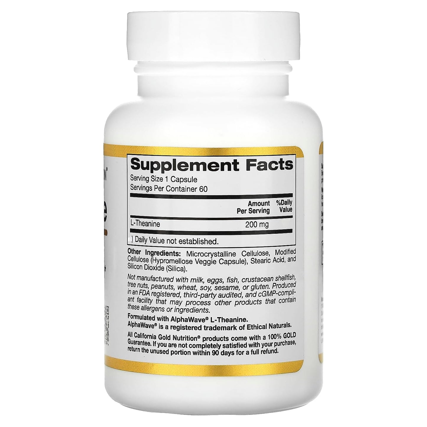 California Gold nutrition L-Theanine, Featuring AlphaWave