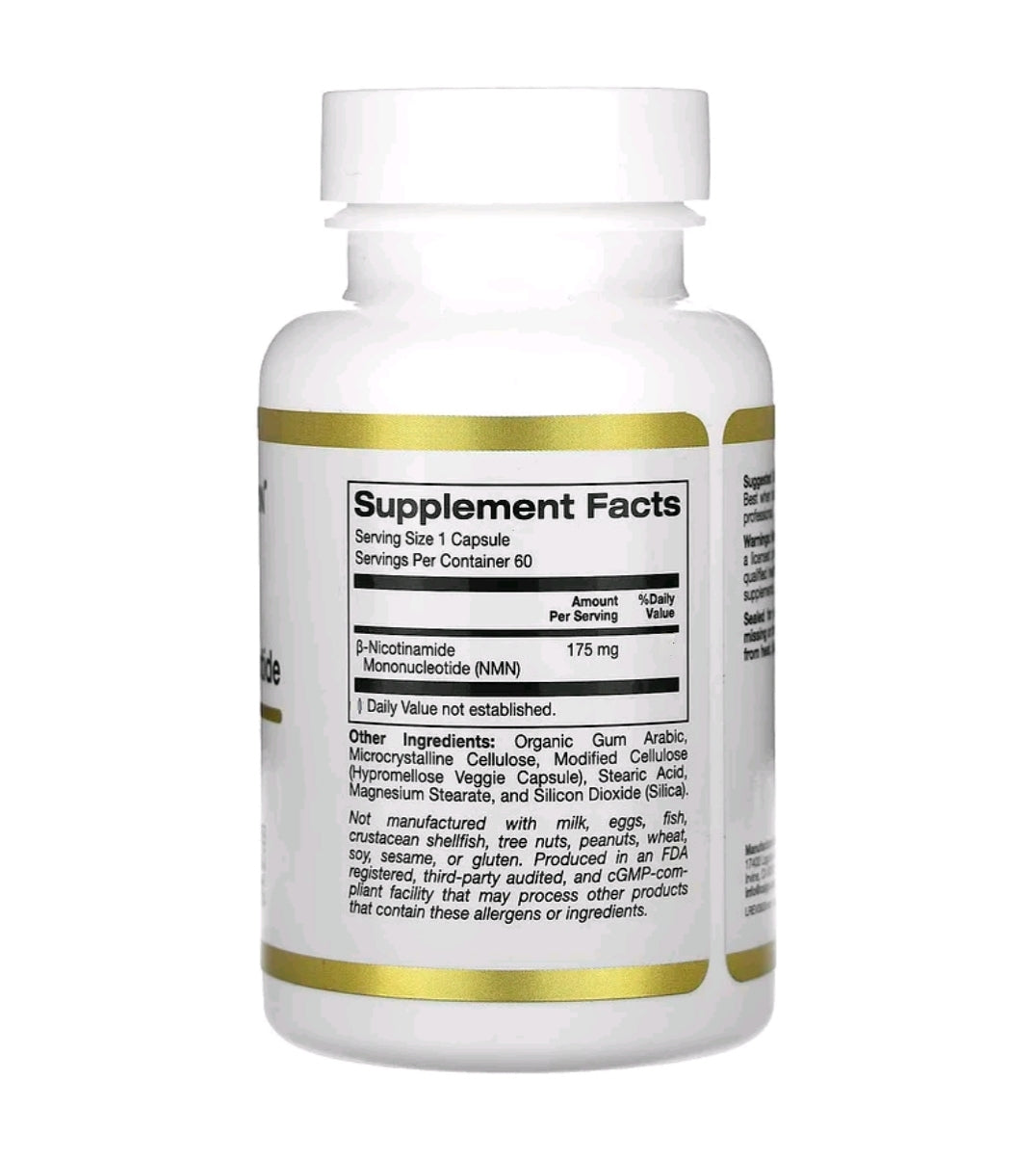 California Gold Nutrition NMN, 175 mg,Veggie Capsules