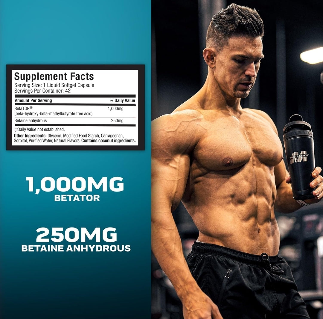 Muscletech Clear Muscle, HMB Free Acid Liquid Softgels