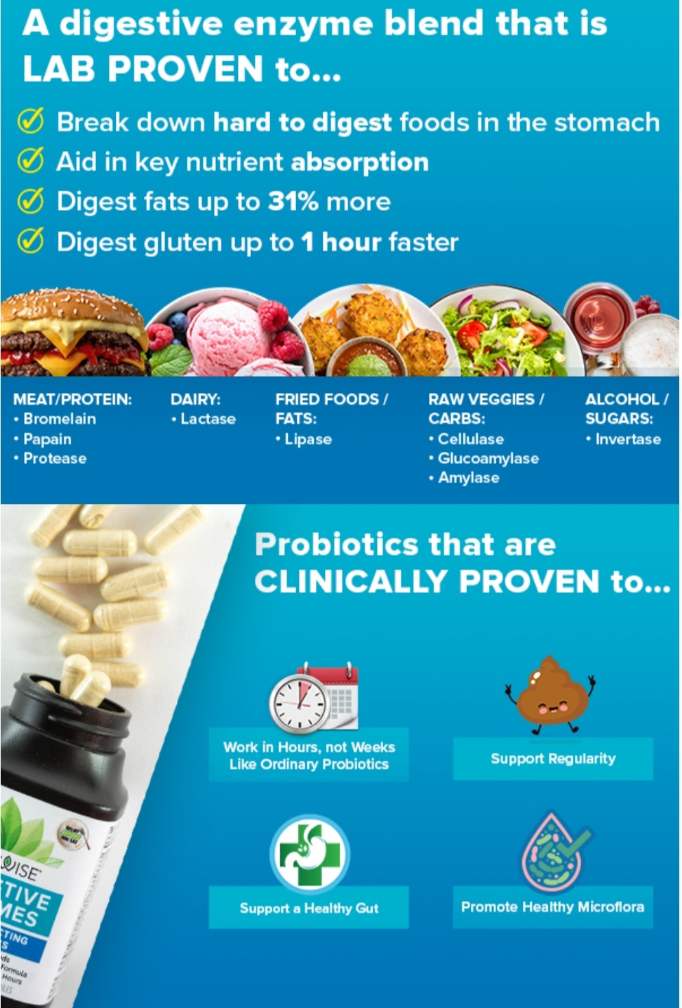 Zenwise Digestive Enzymes (Plus fast acting probiotics)