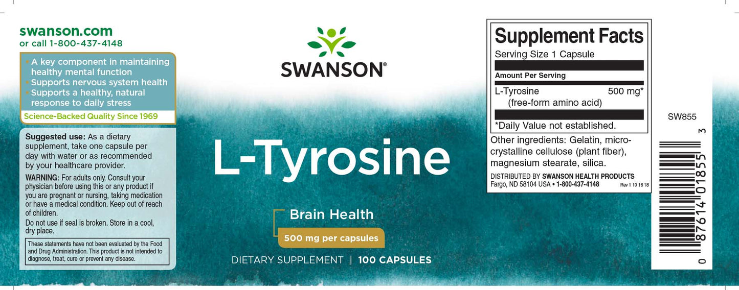 Swanson L-Tyrosine Capsules