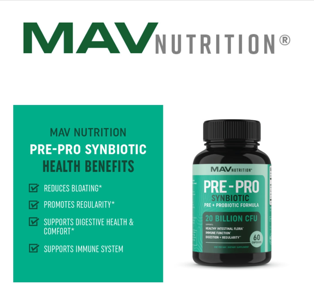 Pre-Pro Synbiotic, Pre + Probiotic Formula, 20 Billion CFU, 60 Capsules