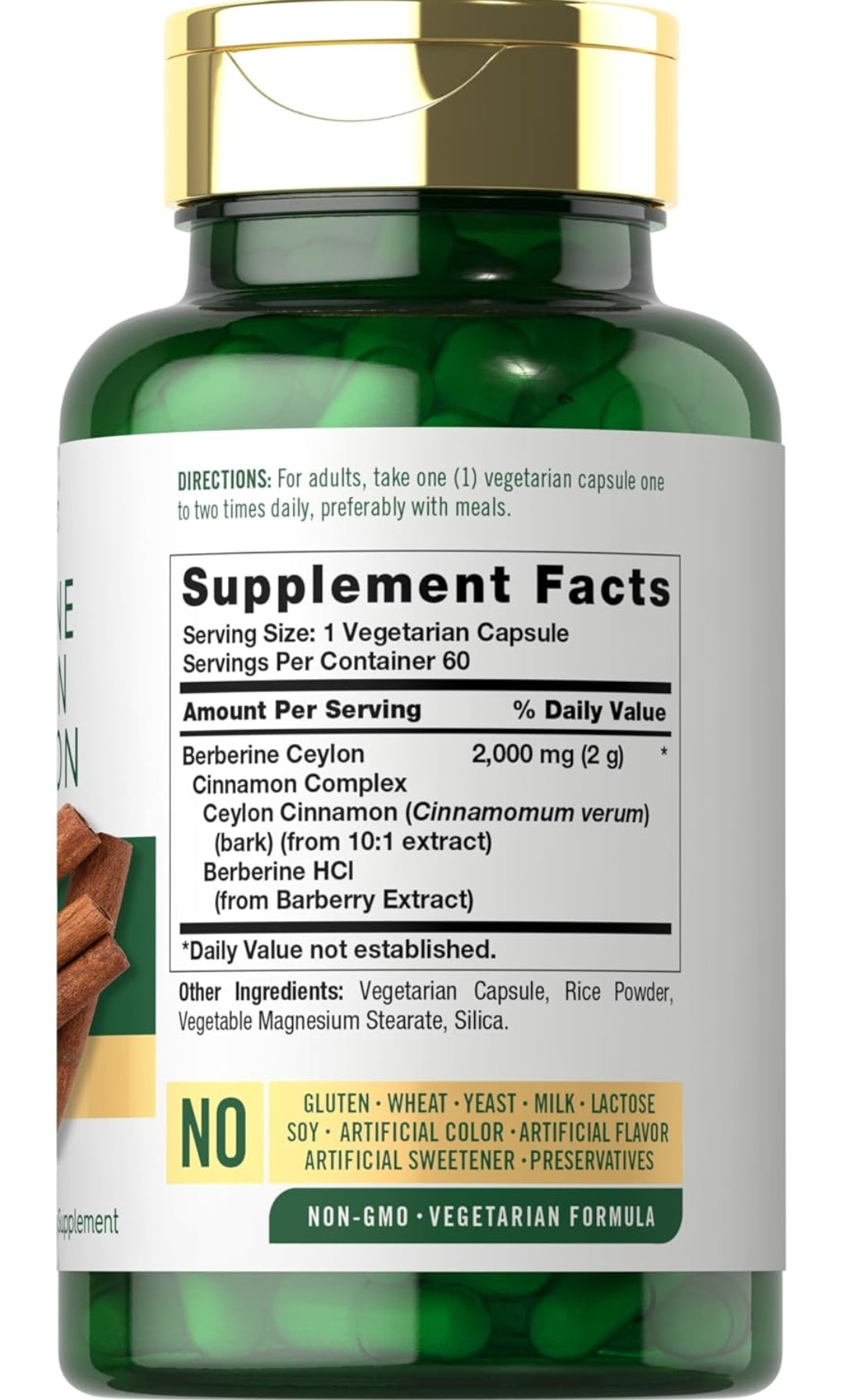 Carlyle Berberine & Ceylon cinnamon 2000mg Complex