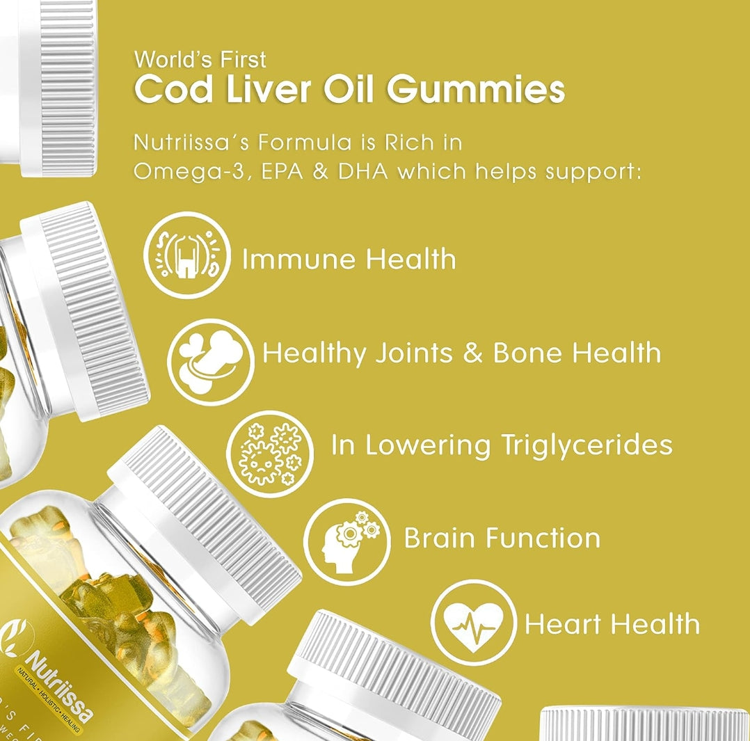 Nutriissa Cod liver oil Gummies (1200mg)