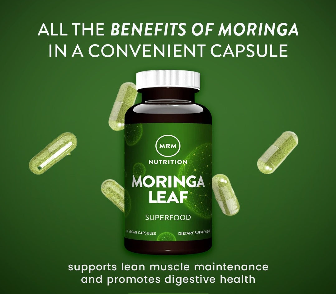 MRM Nutrition Moringa Leaf, Vegan Capsules