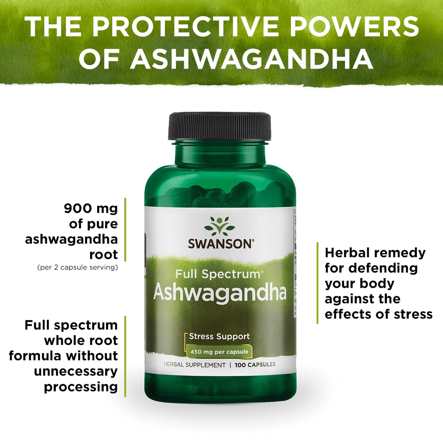 Swanson full spectrum Ashwagandha, 450 mg