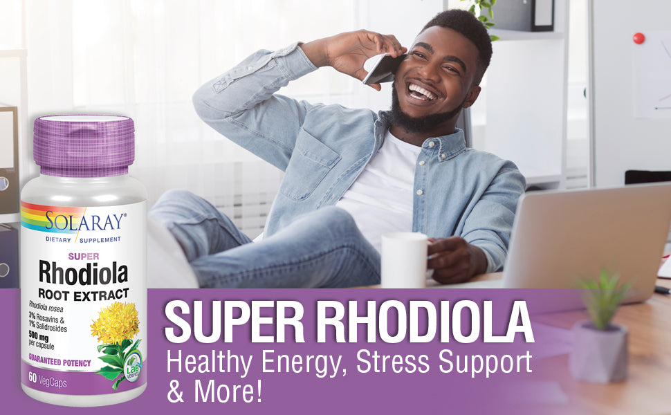 Solaray Vital Extracts, Super Rhodiola, 500 mg Capsules