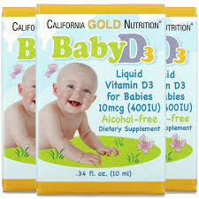 Baby Vitamin D3 Liquid, 10 mcg (400 IU), 0.34 fl oz (10 ml)
