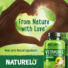 Naturelo Vitamin E, 180 mg, Vegetarian Capsules