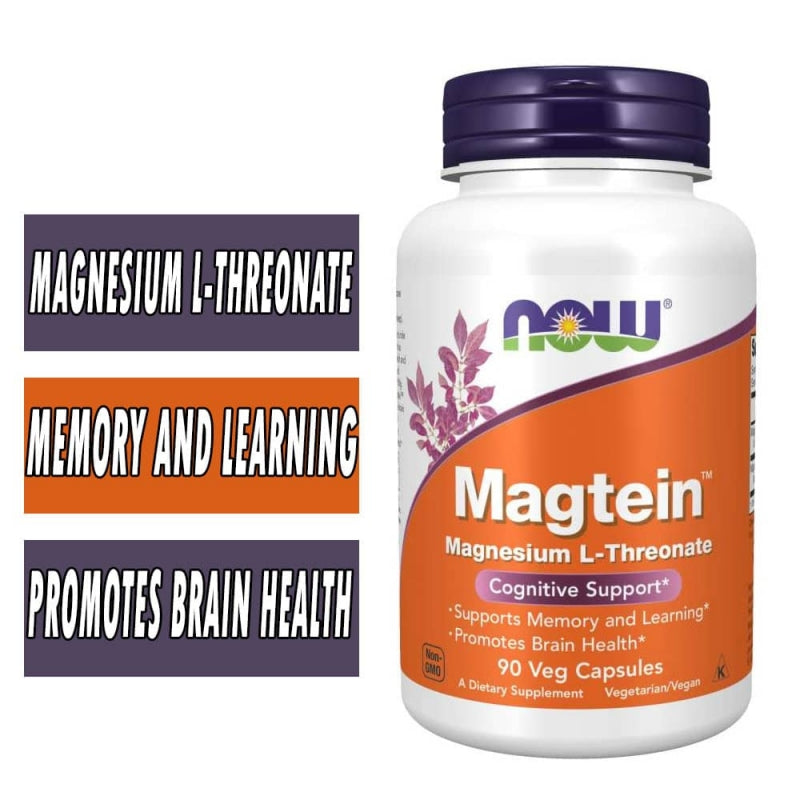 Now foods Magtein, Magnesium L-Threonate, Veg Capsules