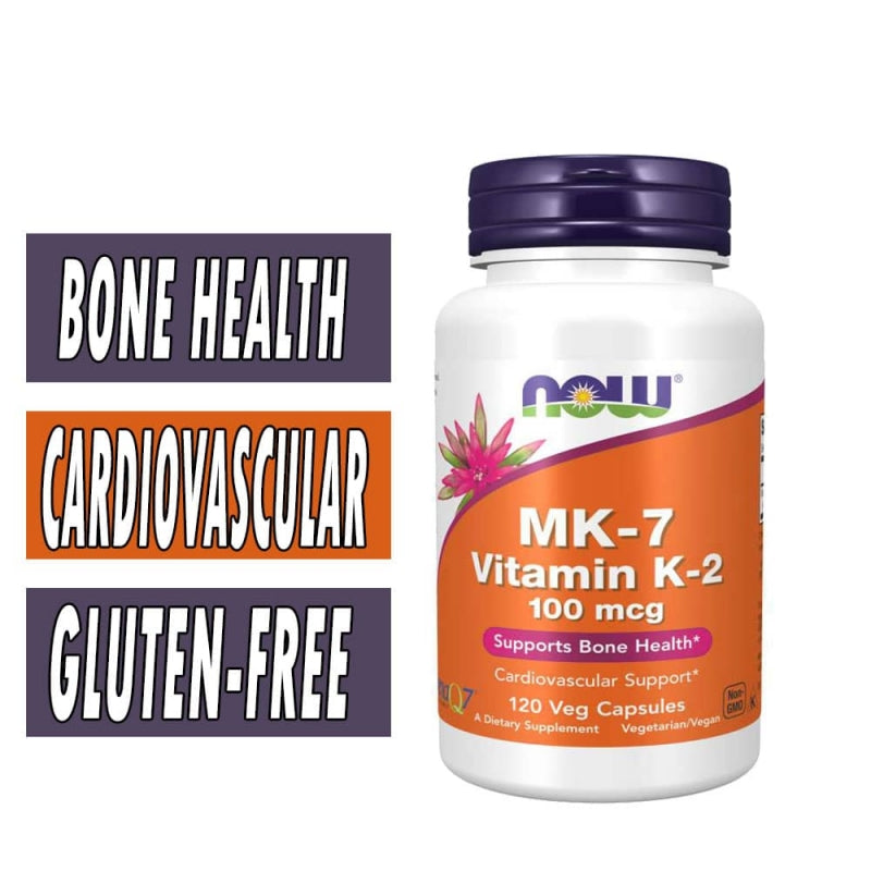 MK-7 Vitamin K-2 , 100 mcg Capsules