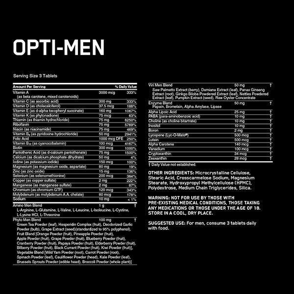 ON Opti-Men Multivitamin - 150 Tablets