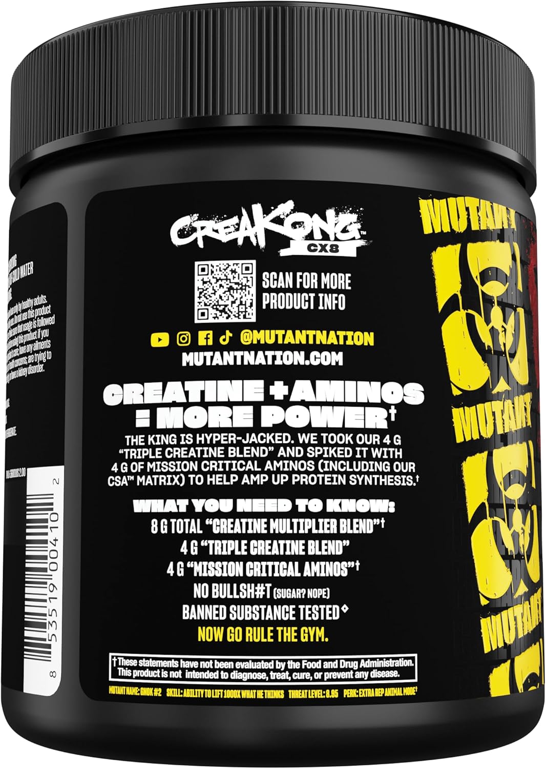 Mutant Creaking Creatine Cx8