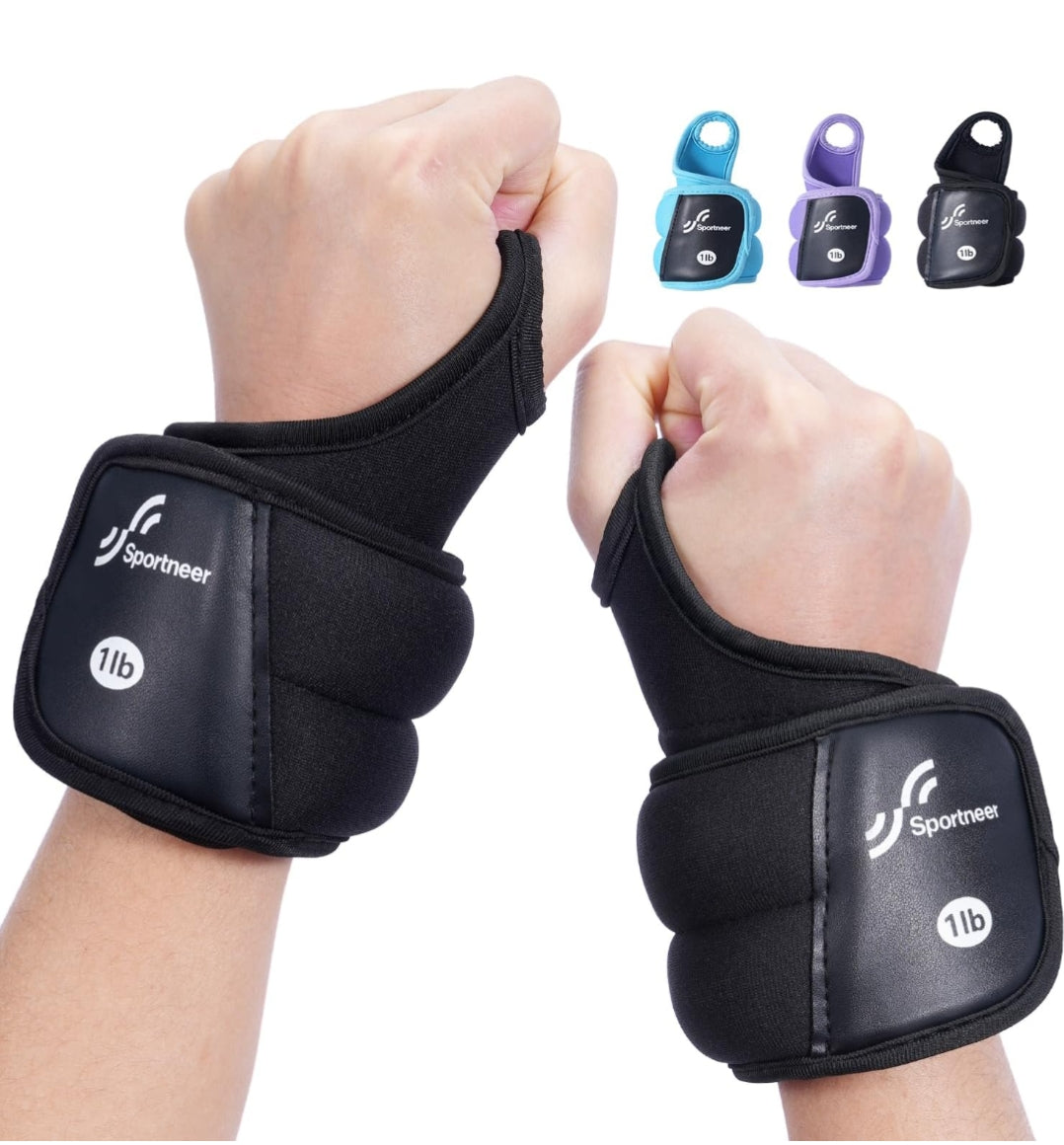 Sportneer Wrist Weights with Thumb Hole