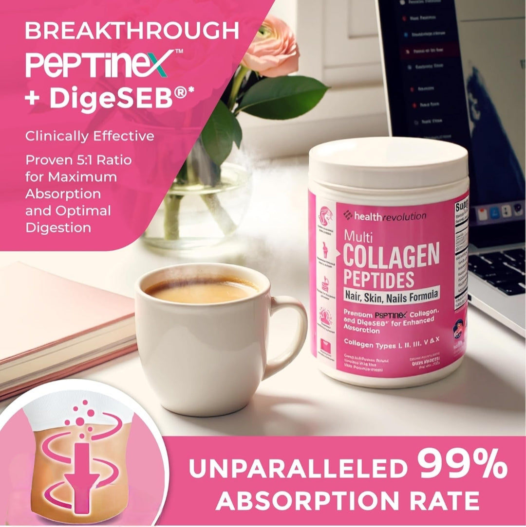 Health Revolution Multi Collagen Peptides ( Hair,Skin&Nails Formula)