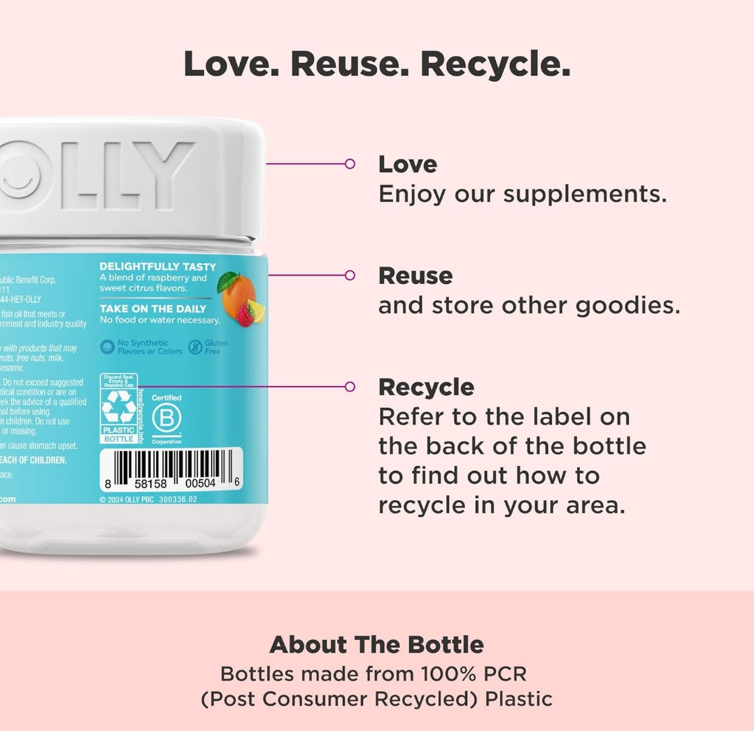 OLLY Prenatal Multivitamin Gummy (Folic Acid + DHA)