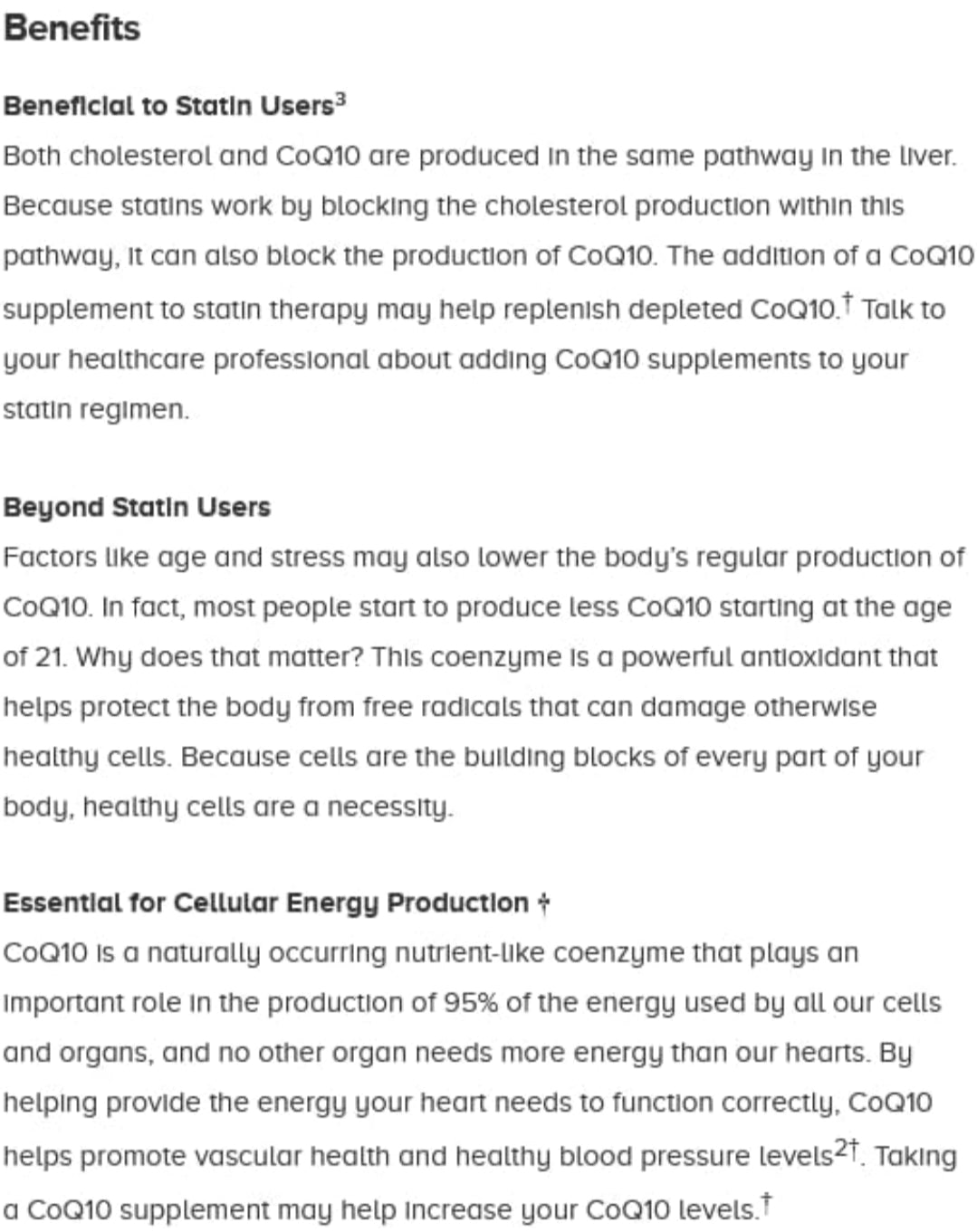 Qunol CoQ10 100mg Softgels