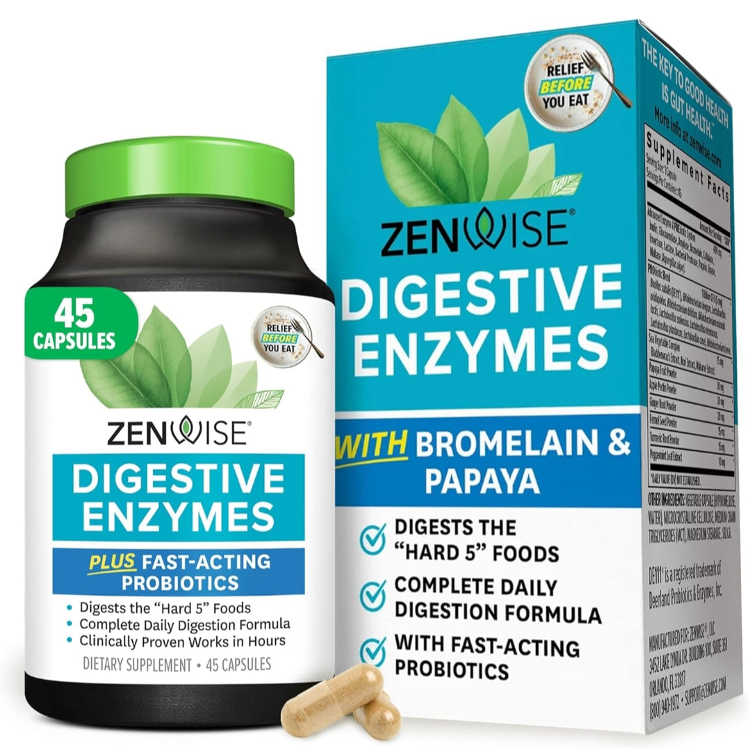 Zenwise Digestive Enzymes (Plus fast acting probiotics)