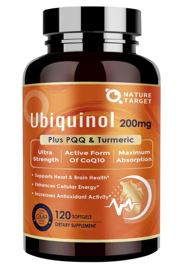 NATURE TARGET Ubiquinol CoQ10 softgels with PQQ & Turmeric
