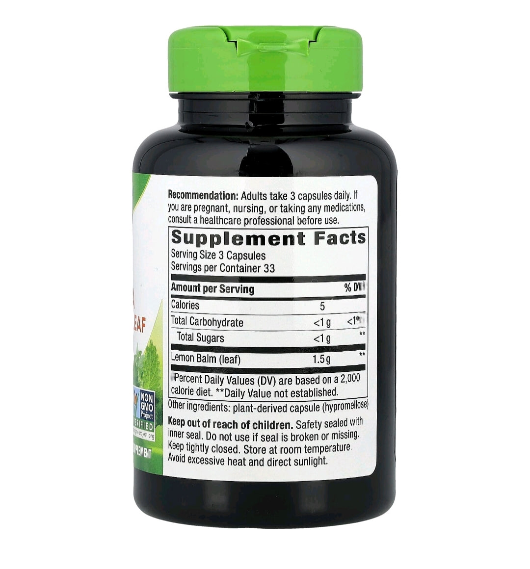 Nature's Way Melissa Lemon Balm Leaf, Traditional Sleep Support | Melatonin Free